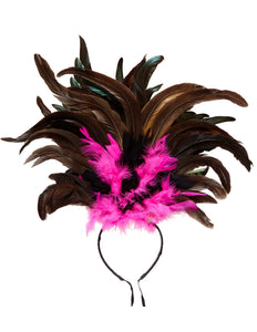 Widmann SRL Hoofdband Copa Cabana veren Zwart roze