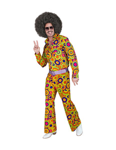 Widmann SRL Jaren 70 broek groovy cirkels heren