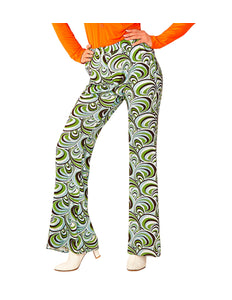Widmann SRL Jaren 70 disco broek Groovy waves