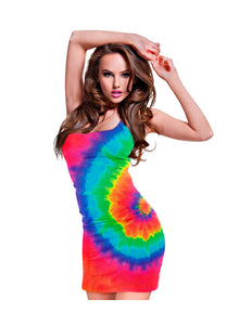 Widmann SRL Jurk tie dye neon