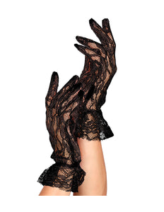 Widmann SRL Kanten handschoenen zwart kort