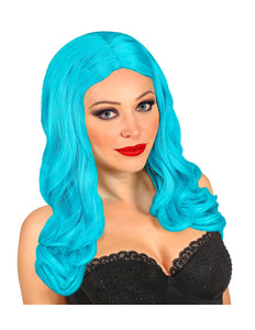 Widmann SRL Lange pruik roxy licht blauw