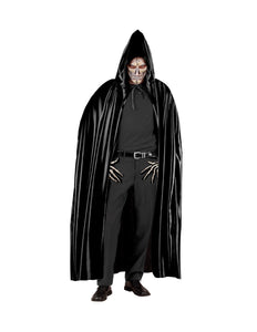 Widmann SRL Lange zwarte cape met kap