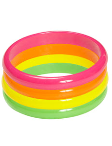 Widmann SRL Neon armbanden set disco