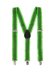 Widmann SRL Neon groene bretels in ruche