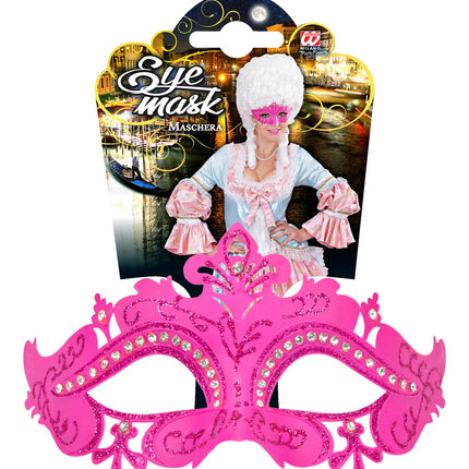 Widmann SRL Oogmasker Venetie Met Stenen Rose