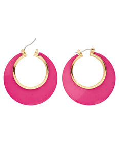 Widmann SRL Oorbellen roze met goud