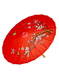 Widmann SRL Oosterse Paraplu Rijstpapier, Rood