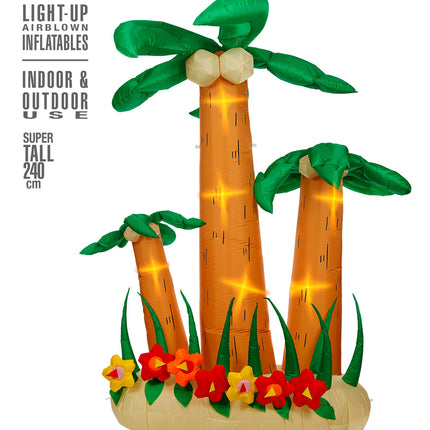Widmann SRL Opblaasbare palmbomen met licht