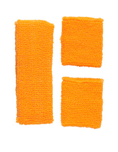 Widmann SRL Oranje zweetbanden set neon