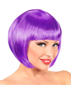 Widmann SRL Paarse boblijn pruik dame
