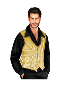 Widmann SRL Pailletten vest man goud