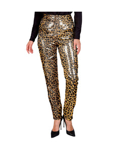 Widmann SRL Paillettenbroek Mara luipaard