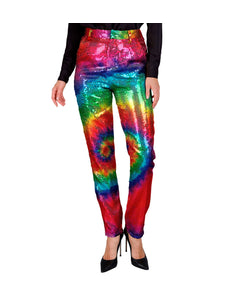 Widmann SRL Paillettenbroek Mara tie dye