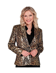 Widmann SRL Paillettenjas luipaard