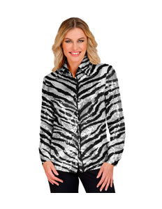 Widmann SRL Paillettenshirt dames Zebra