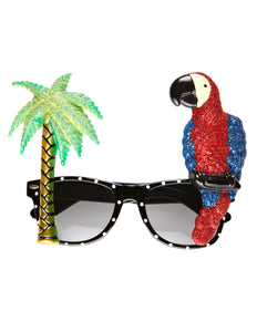 Widmann SRL Papegaai bril met palmboom Hawaii