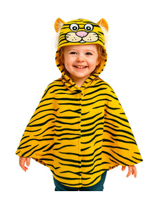 Widmann SRL Pluche poncho met muts tijger