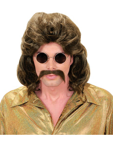 Widmann SRL pruik 70s man bruin