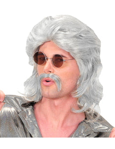 Widmann SRL pruik 70s man grijs