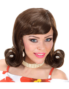 Widmann SRL pruik flip 50s bruin