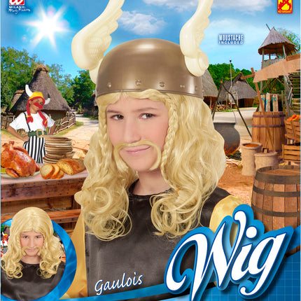 Widmann SRL Pruik kind Romein met snor