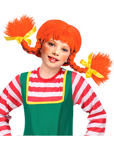 Widmann SRL Pruik Pipi met staartjes kinderen