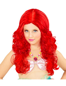 Widmann SRL Pruik, Zeemeermin Rood Kind