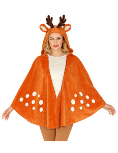 Widmann SRL Rendier poncho met muts volwassenen