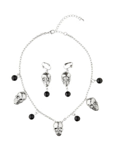 Widmann SRL Schedel ketting met oorbellen