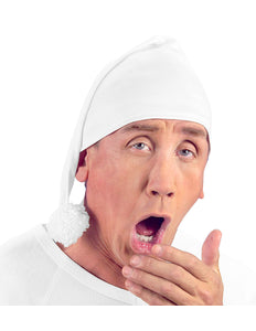 Widmann SRL Slaapmuts wit met flosje