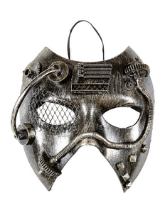 Widmann SRL Steampunk masker zwart zilver