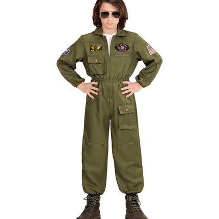 Widmann SRL Straaljager piloot pak kind