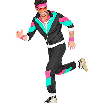 Widmann SRL Trainingspak zwart jaren 80