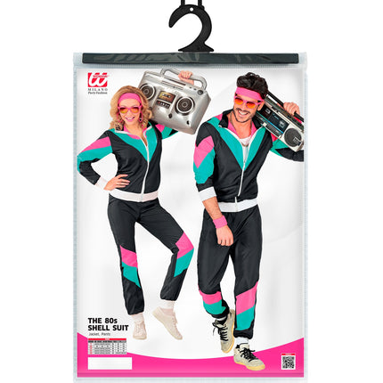 Widmann SRL Trainingspak zwart jaren 80