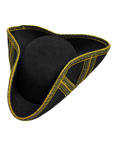 Widmann SRL Tricorn hoed met gouden biesje