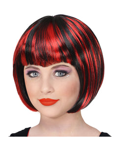 Widmann SRL Vampieren pruik rood zwart kind