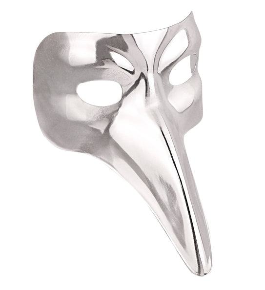 Widmann SRL Venetiaans snavel masker zilver