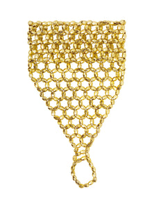 Widmann SRL vingerhandschoen uit gouden pareltjes