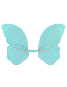 Widmann SRL Vlindervleugels glitter blauw
