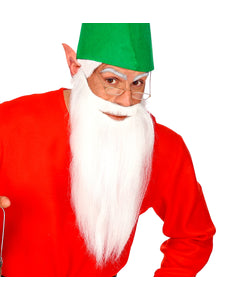 Widmann SRL Witte kabouterbaard met snor lang