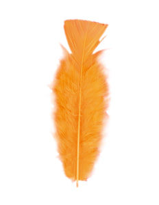 Widmann SRL zakje met 50 veertjes oranje