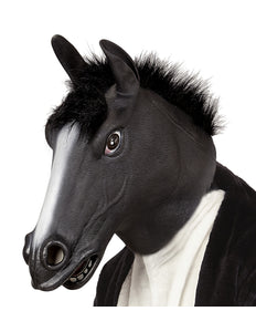 Widmann SRL Zwart paarden masker voor party's