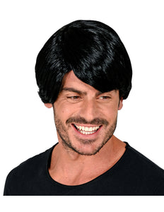 Widmann SRL Zwarte karakter pruik heren