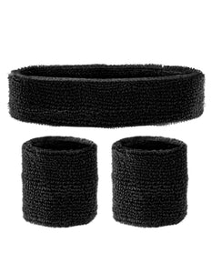 Widmann SRL Zweetbanden set zwart