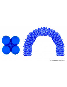 Funny Fashion Ballonboog folieballonnen rond Blauw