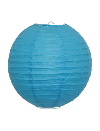 Funny Fashion Blauwe lampion 25cm
