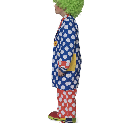 Funny Fashion Clownsjas kind  Carlo met bollen