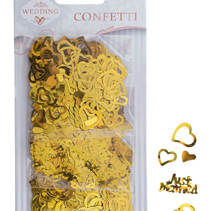 Funny Fashion Confetti tafel decoratie in goud