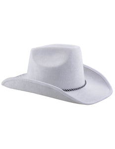 Funny Fashion Cowboyhoed in de kleur wit